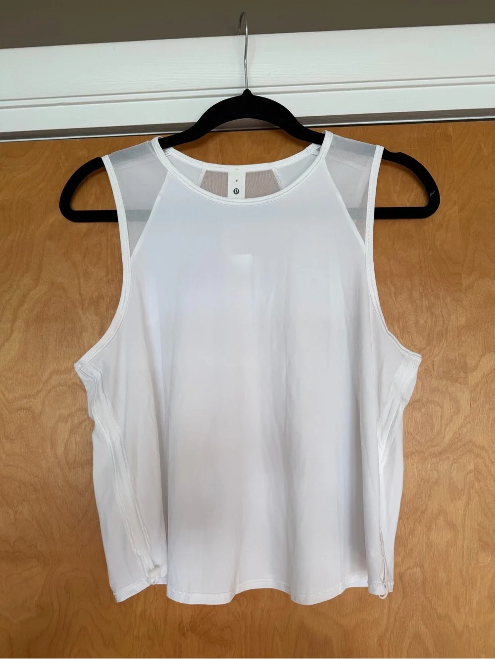 lululemon athletica White Mesh-Panel Active Tank